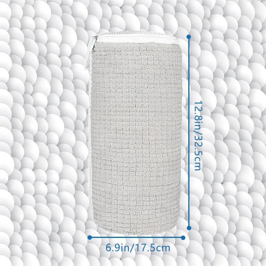 Shoe washing bag made of polyester in white colour, anti-deformation design for machine washing