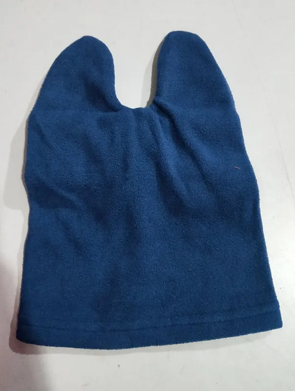 Polar fleece dog hat in purple for small to medium pets