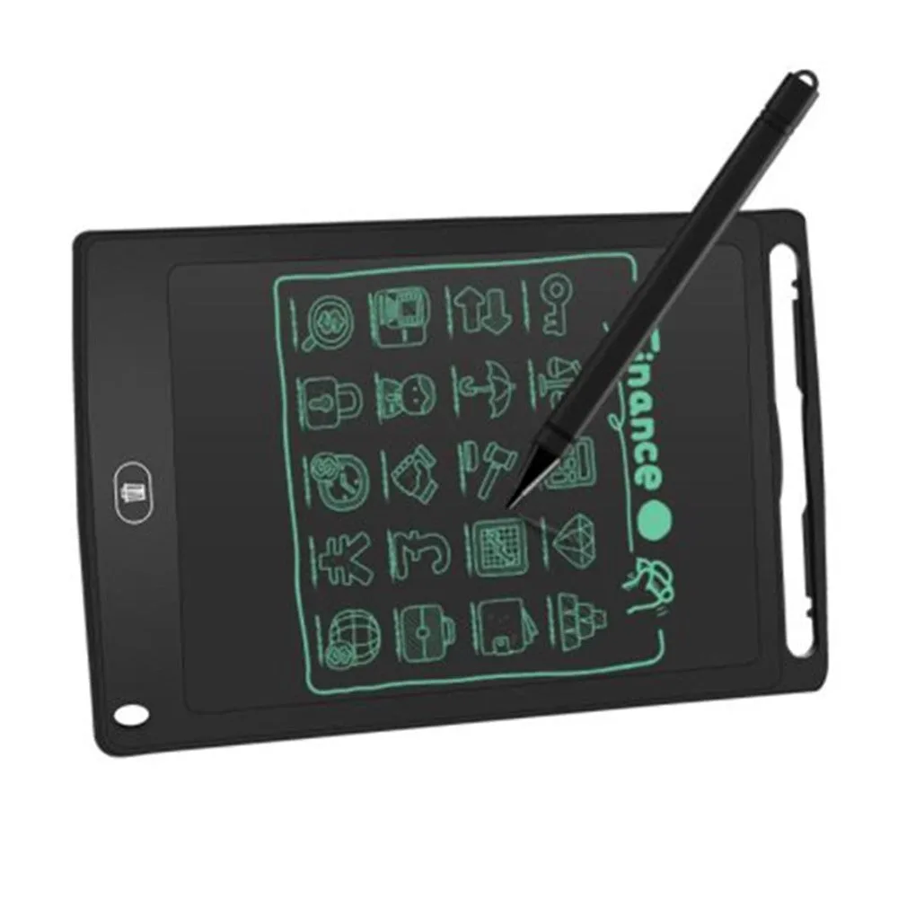 8.5 inch LCD writing board in blue with stylus pen and one-key clear button