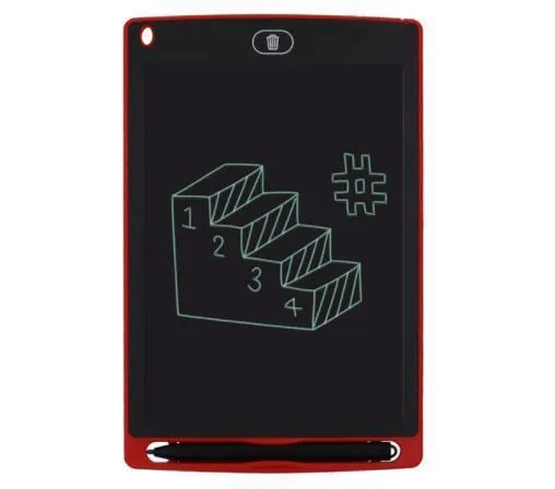 8.5 inch LCD writing board in blue with stylus pen and one-key clear button