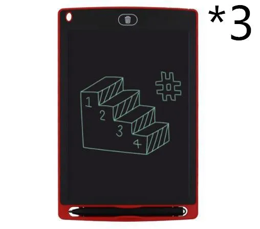 8.5 inch LCD writing board in blue with stylus pen and one-key clear button