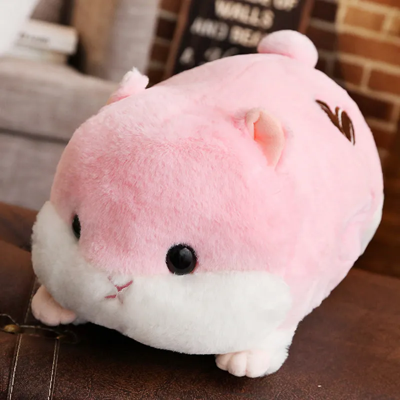 Cute hamster pillow in cotton fabric with PP cotton filling, available in 50cm 70cm 90cm sizes and four colours