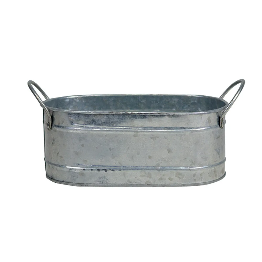 Iron sheet desktop succulent flowerpot with water-saving design for small cacti and plant arrangements