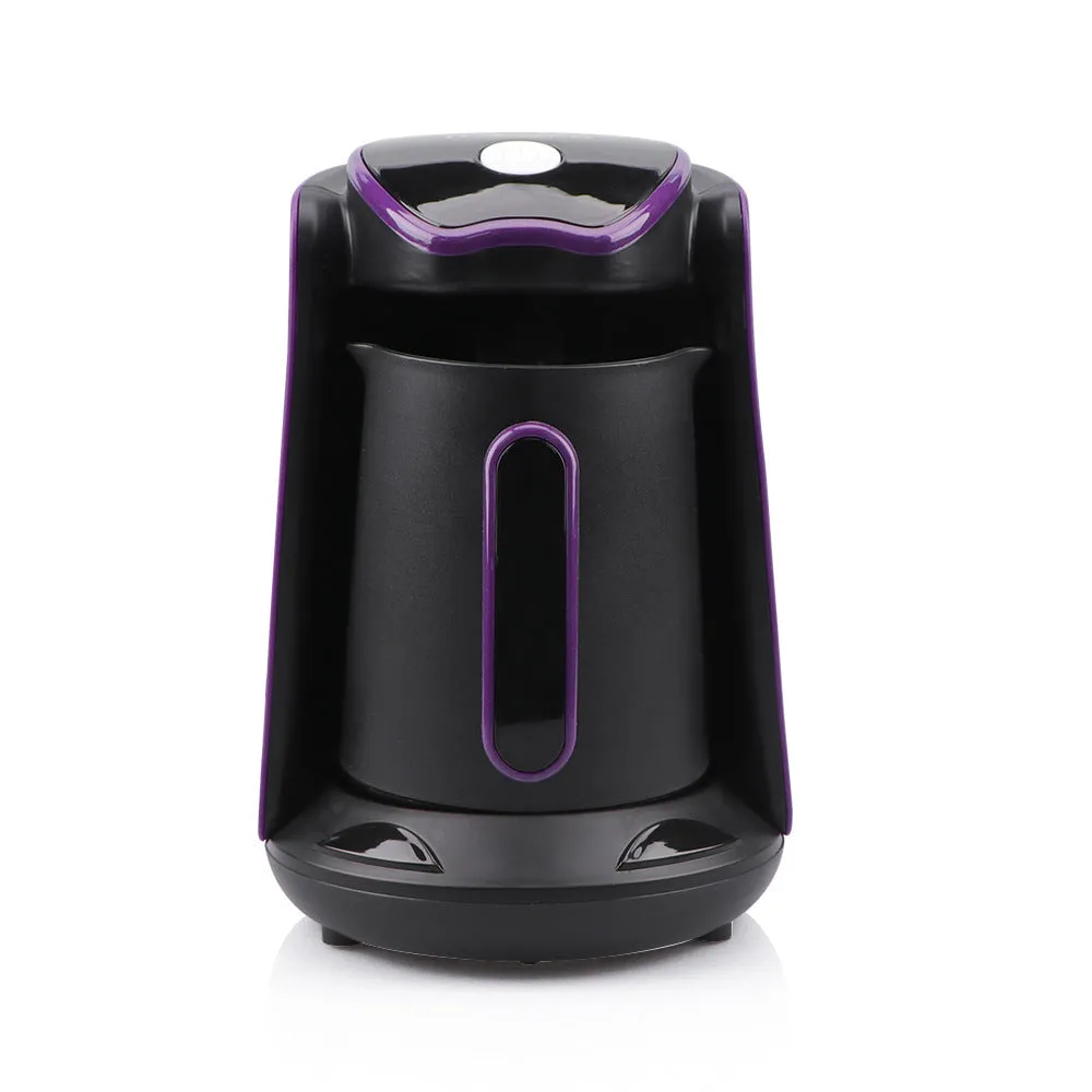 Plastic portable coffee and tea maker in blue with EU power cord