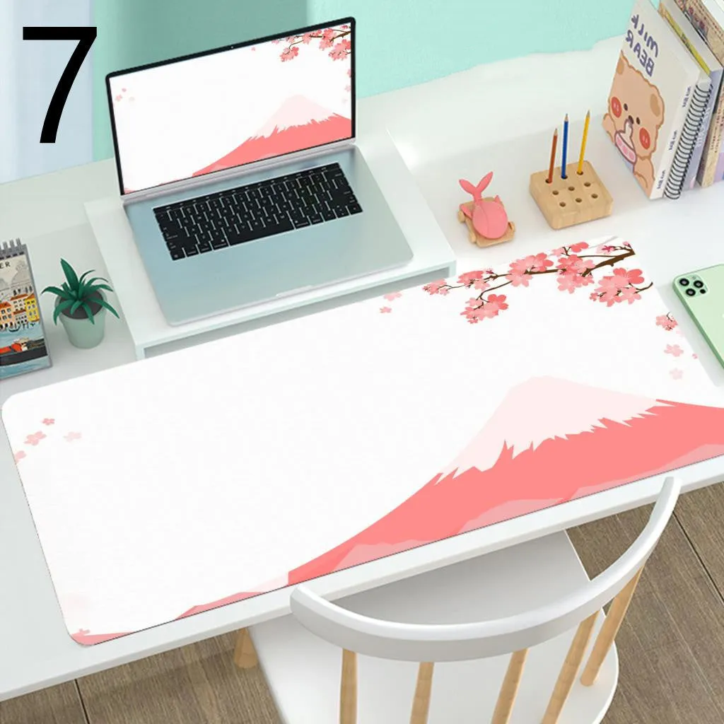 Large gaming mouse desk mat rubber printed pattern multiple sizes 300x600mm to 400x900mm picture colour