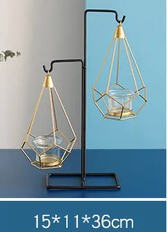 Nordic iron candle holder for block candles, available in single, double, or triple side-by-side styles