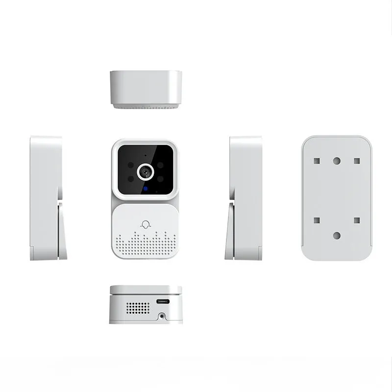 White X6 wireless video doorbell with infrared night vision camera and Ding Dong ringtone, USB charging, no wiring installation