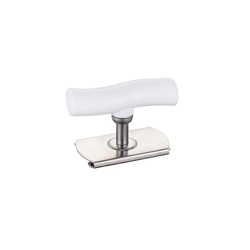 Adjustable jar opener stainless steel with collapsible body, white colour, 8.5x6 cm compact kitchen tool