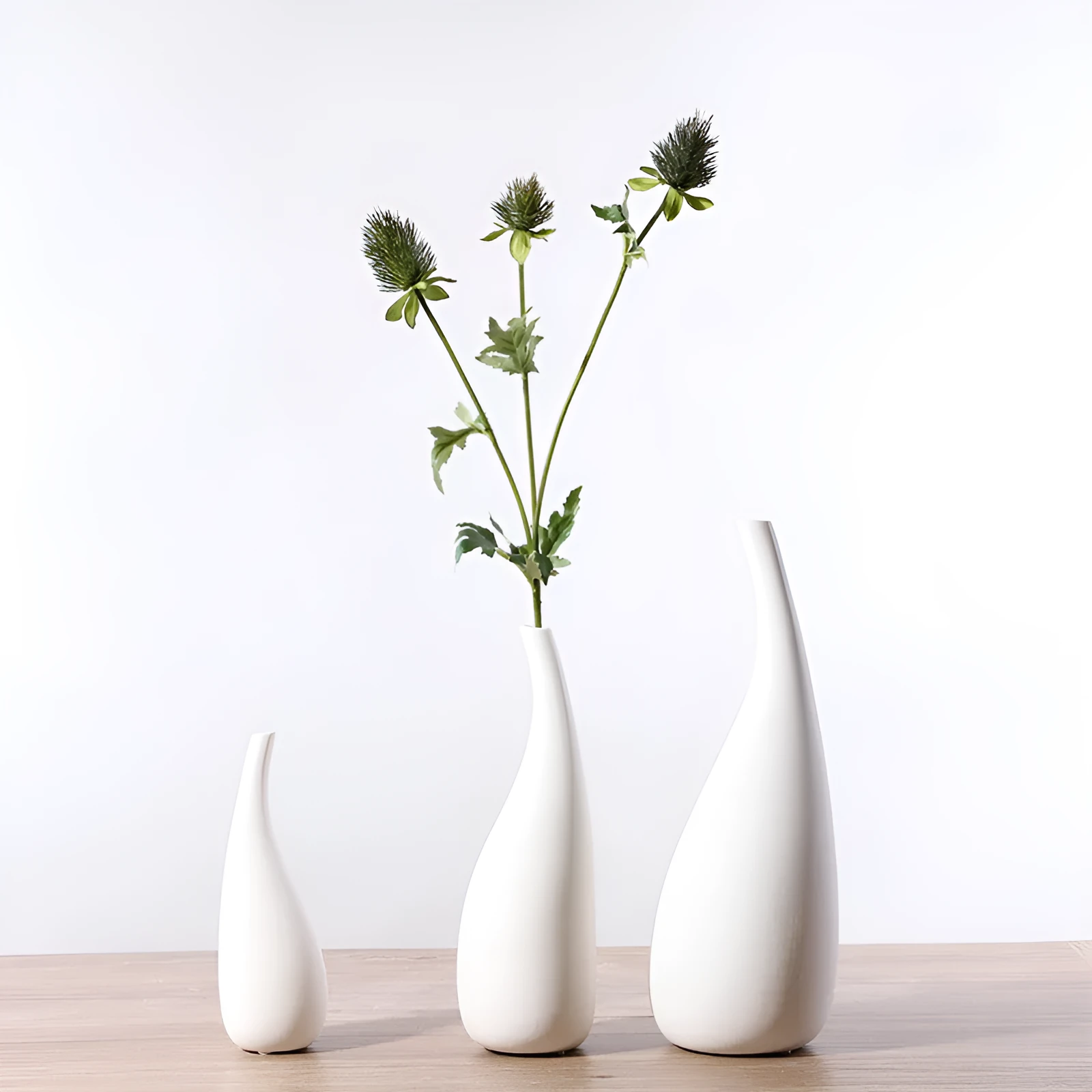 White water drop ceramic vase ornament hanging decoration modern abstract style