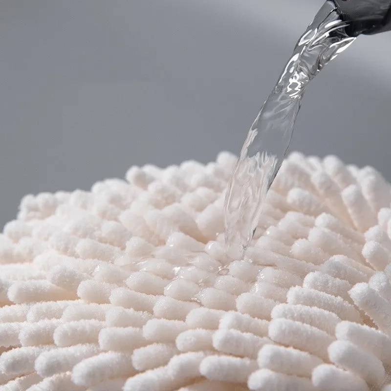 Colourful chenille wipe handball 17x17cm for kitchen and bathroom water absorption