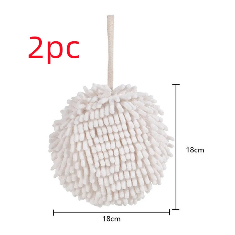 Colourful chenille wipe handball 17x17cm for kitchen and bathroom water absorption