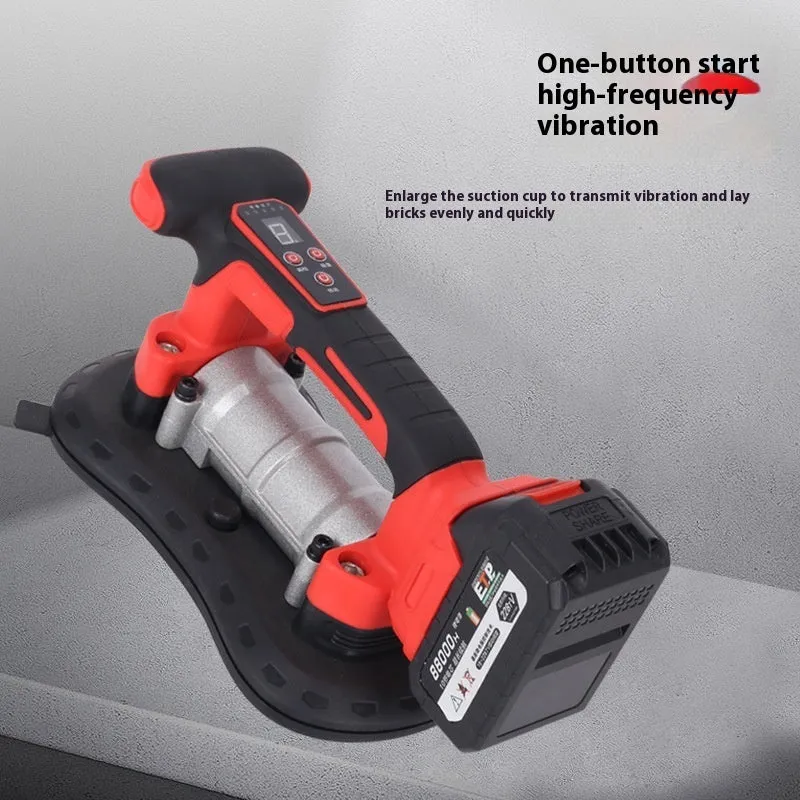 21V automatic tile laying machine with adjustment unit for tiles from 30cm to 200cm, includes batteries and charger