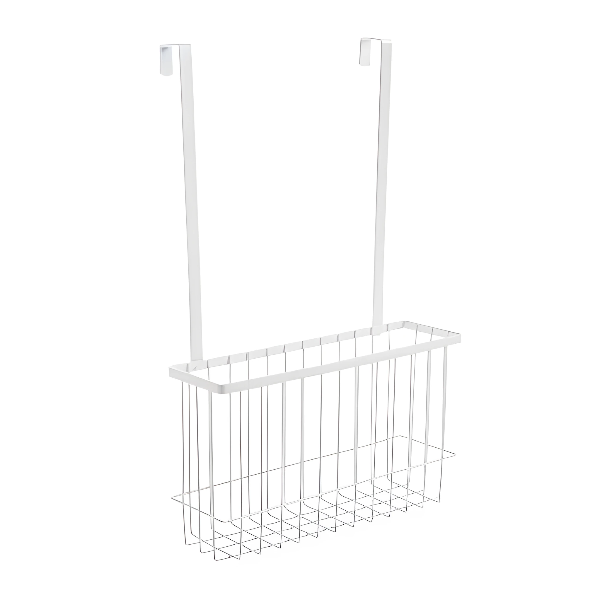 Nordic style metal kitchen hanging shelf in black mounted on wall with spices