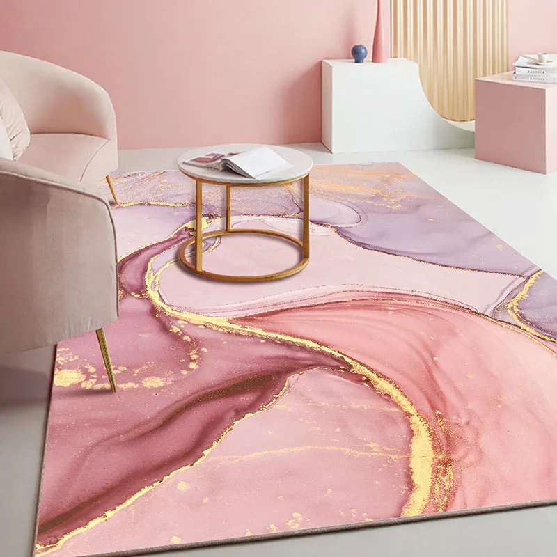 Home crystal velvet polyester carpet machine-woven rectangle floor mat multiple sizes and colours
