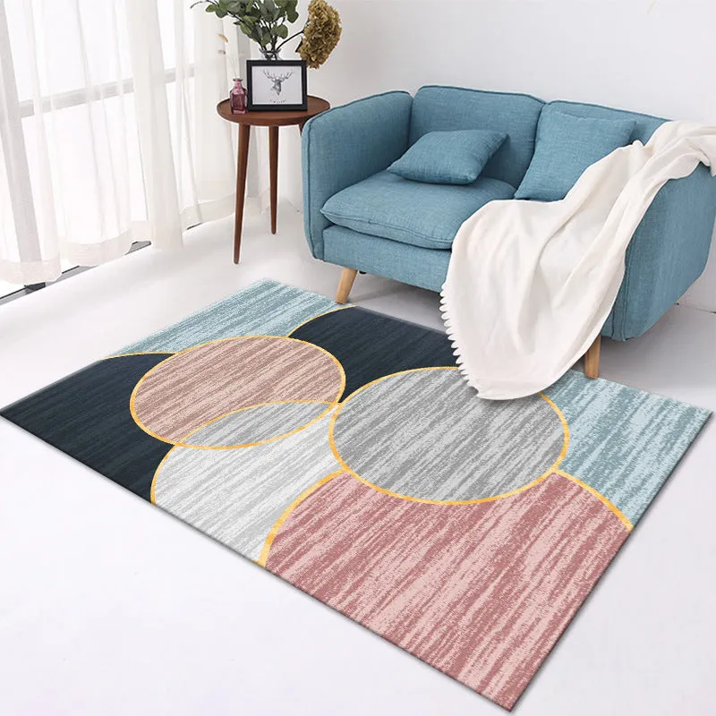 Home crystal velvet polyester carpet machine-woven rectangle floor mat multiple sizes and colours