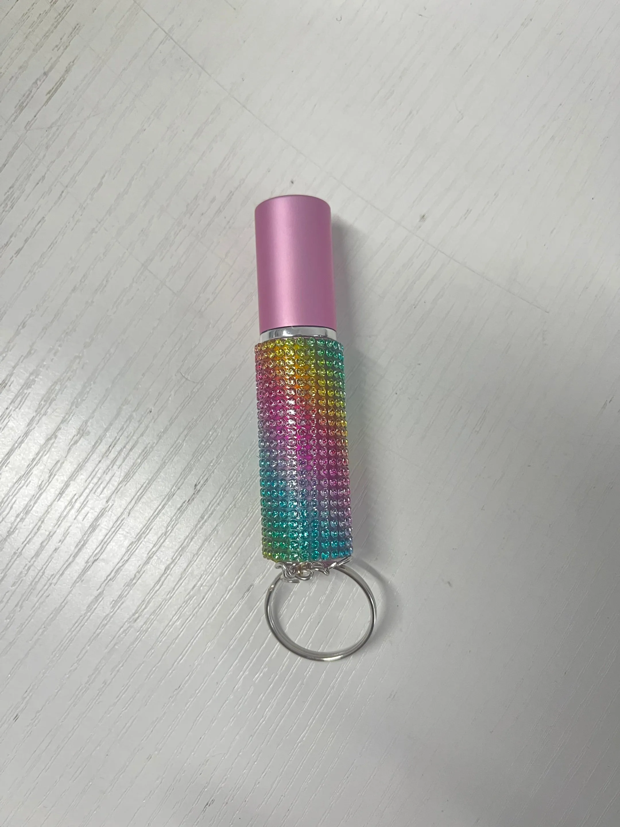 Decorative glass perfume atomiser in gift box – refillable spray bottle available in 48 colour options including gold, pink, blue and leopard print