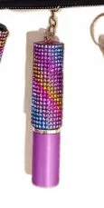 Decorative glass perfume atomiser in gift box – refillable spray bottle available in 48 colour options including gold, pink, blue and leopard print