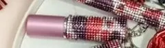 Decorative glass perfume atomiser in gift box – refillable spray bottle available in 48 colour options including gold, pink, blue and leopard print
