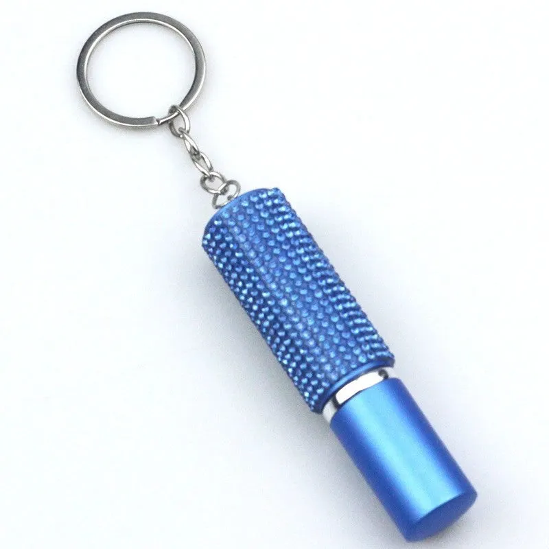Decorative glass perfume atomiser in gift box – refillable spray bottle available in 48 colour options including gold, pink, blue and leopard print