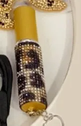 Decorative glass perfume atomiser in gift box – refillable spray bottle available in 48 colour options including gold, pink, blue and leopard print