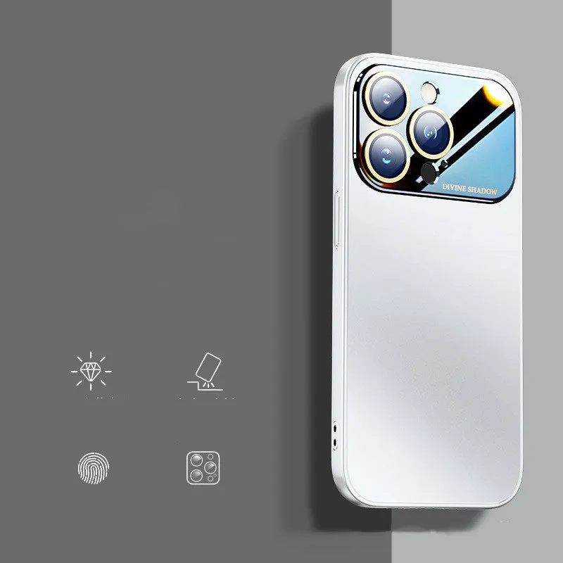 Frosted silicone phone case for Apple iPhone with window back in multiple colours