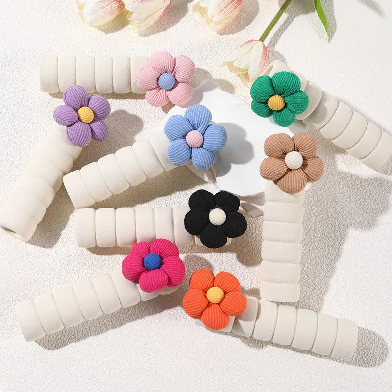 Flower pattern door handle protective casing in round PEVA cover