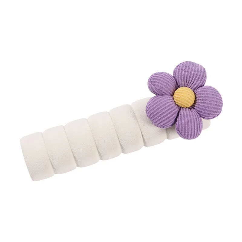 Flower pattern door handle protective casing in round PEVA cover