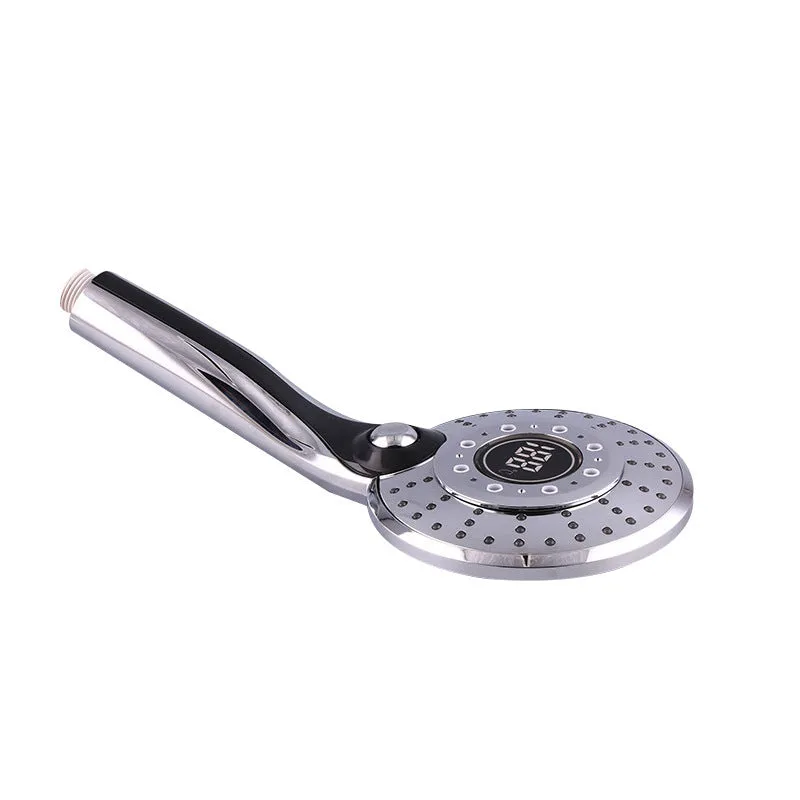 Adjustable 3 mode 3 colour LED shower head with temperature sensor for bathroom hand shower