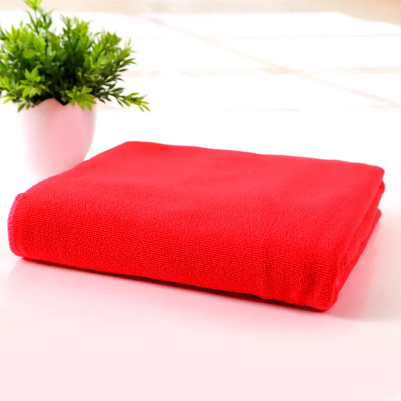 Microfiber bath towel 70 x 140cm in beige, blue, brown, green, pink, purple, red, white, yellow