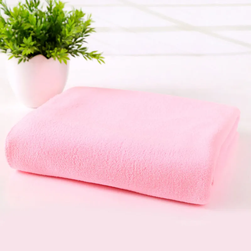 Microfiber bath towel 70 x 140cm in beige, blue, brown, green, pink, purple, red, white, yellow