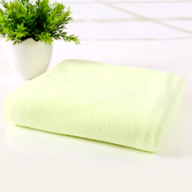 Microfiber bath towel 70 x 140cm in beige, blue, brown, green, pink, purple, red, white, yellow