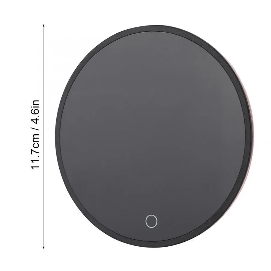 Electric touch cup warmer heating mat with digital display, 18W, 115mm diameter, on a desk
