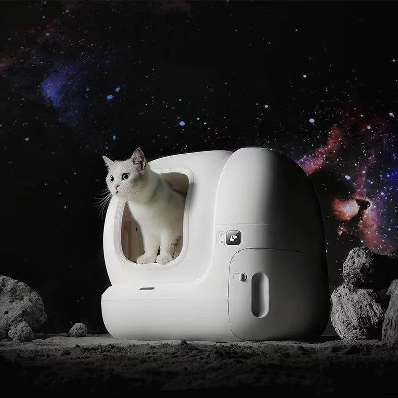 Smart MAX fully automatic cat litter box large electric self-cleaning enclosed in plastic, 620x538x552mm