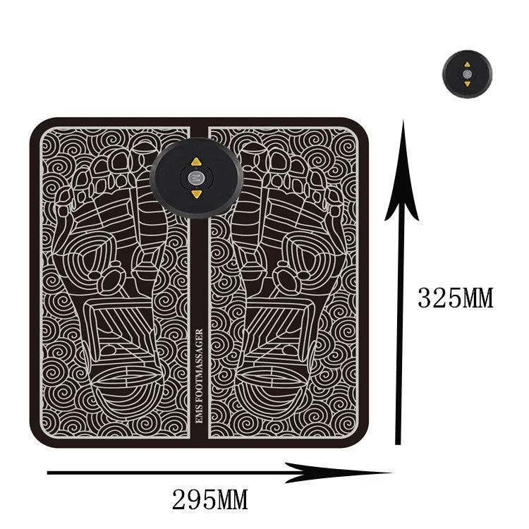 Pulse Sole foot massage pad with EMS and heat technology, grey pad with control unit