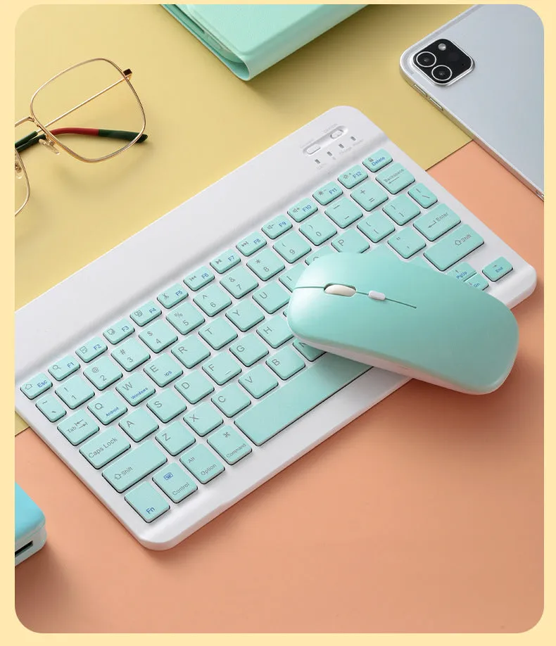 Ultra-thin dual-mode wireless Bluetooth mouse with four-way wheel and adjustable DPI in black