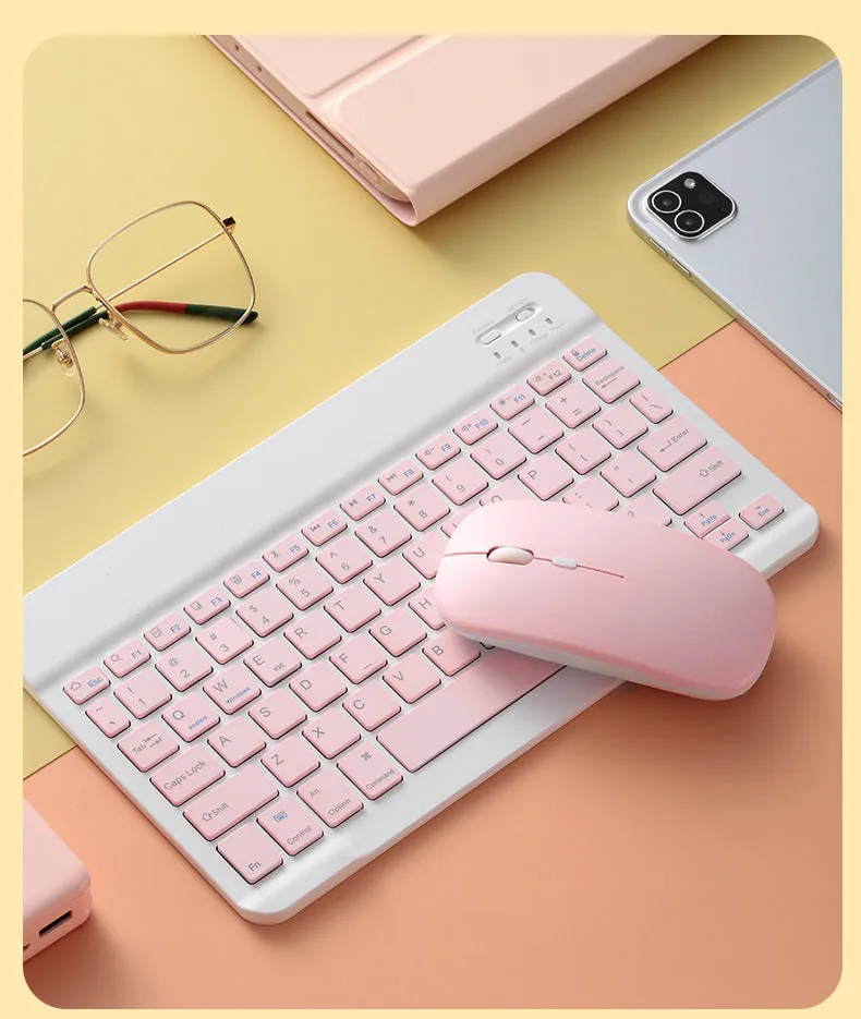 Ultra-thin dual-mode wireless Bluetooth mouse with four-way wheel and adjustable DPI in black