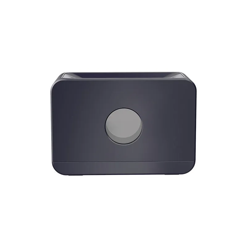 Two-colour flame aromatherapy humidifier with remote control, square plastic design, and water tank