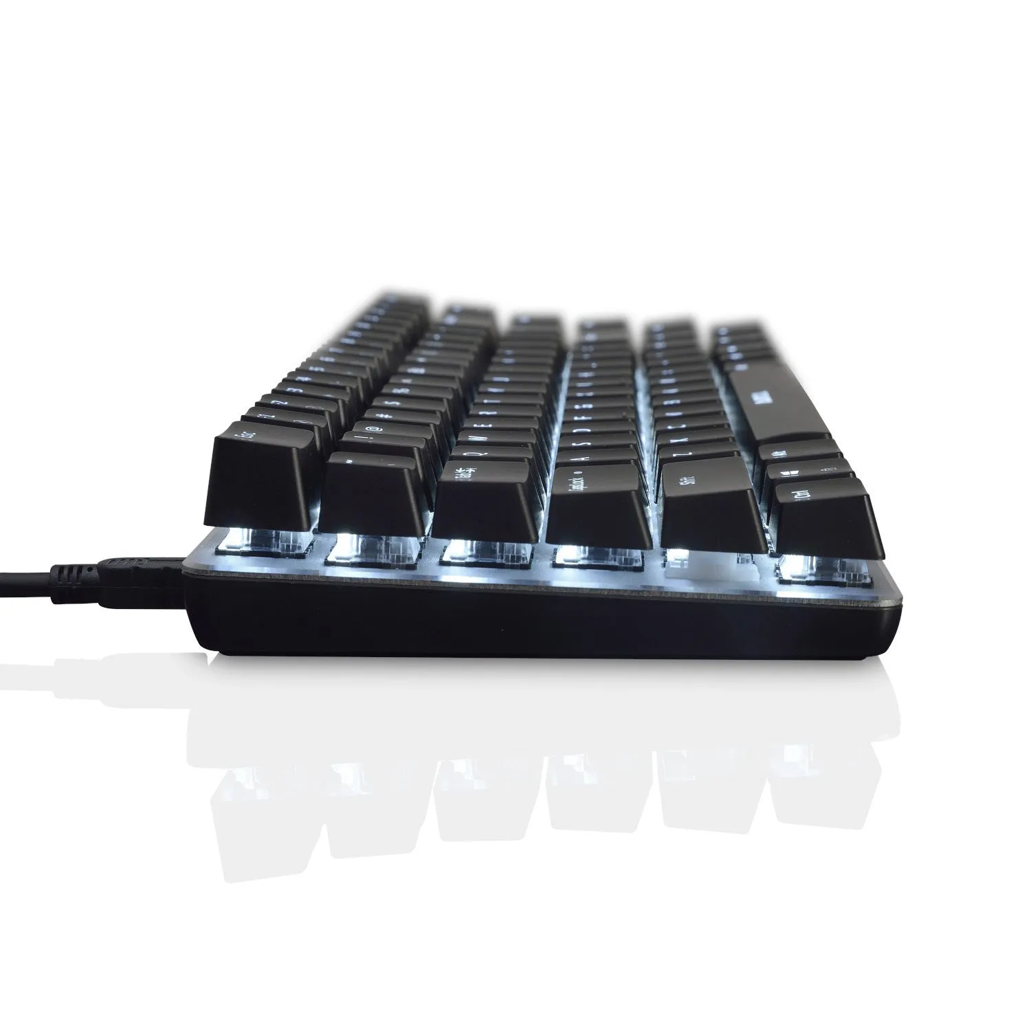 Black Jazz AK33 compact 82-key mechanical gaming keyboard with backlight and USB cable