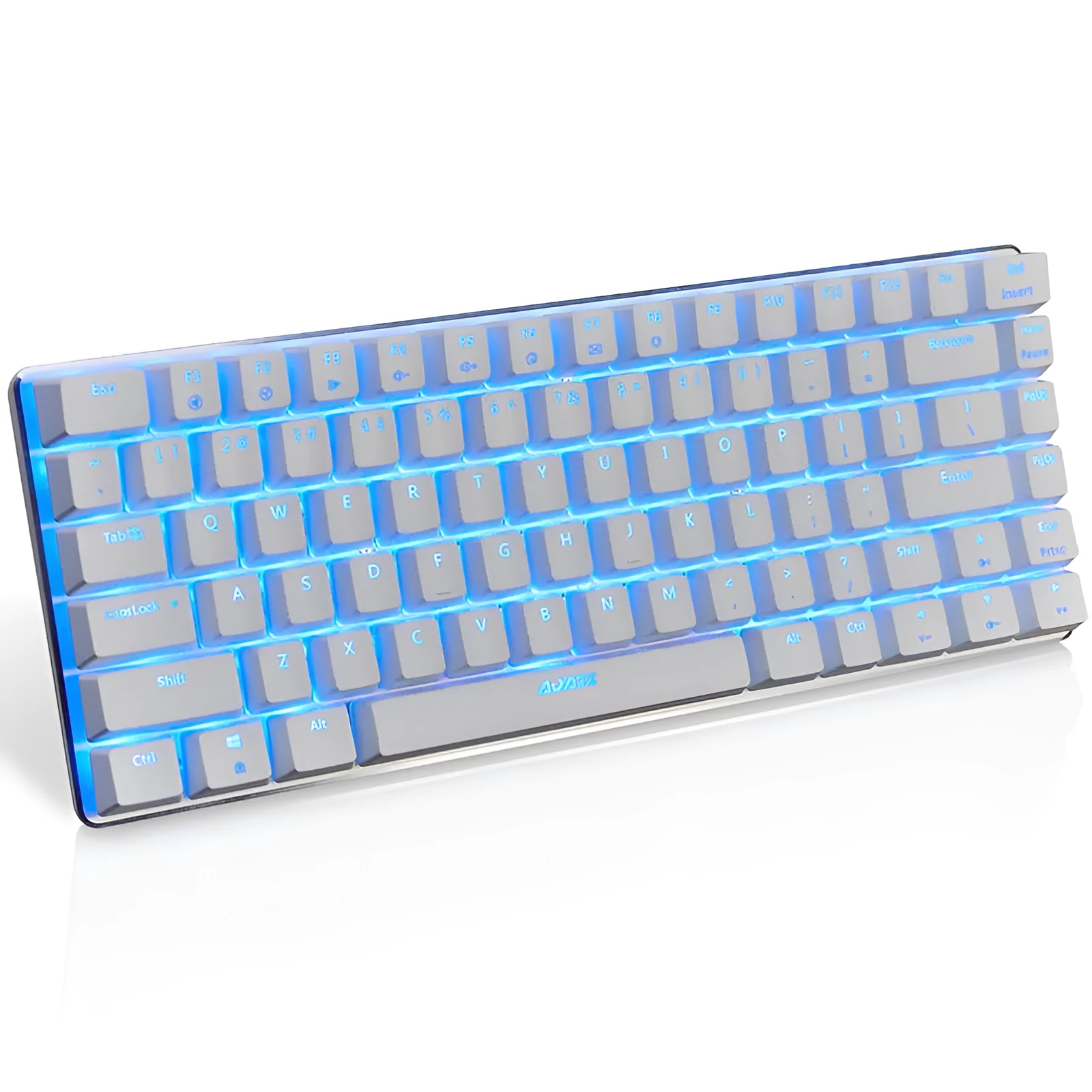 Black Jazz AK33 compact 82-key mechanical gaming keyboard with backlight and USB cable
