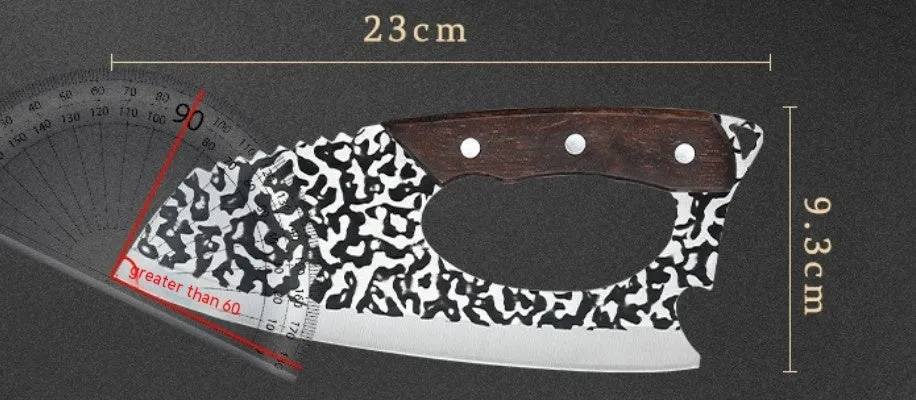 Labour-saving forged 4 chromium steel kitchen knife with comfortable grip for vegetable cutting