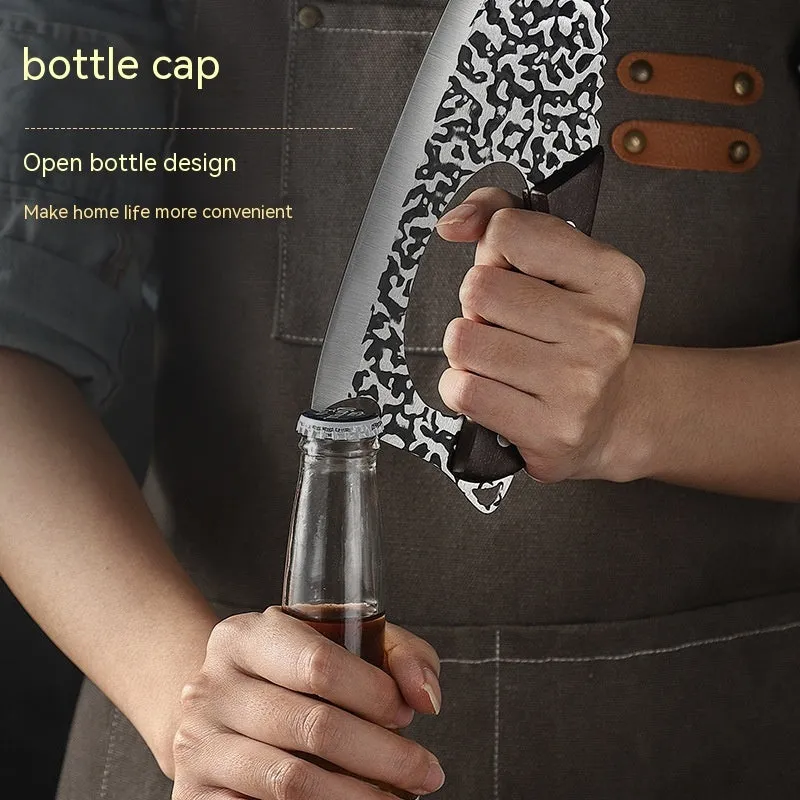 Labour-saving forged 4 chromium steel kitchen knife with comfortable grip for vegetable cutting