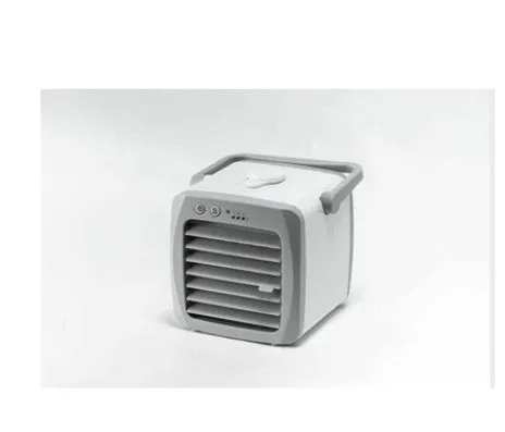 Mini USB portable air conditioner fan with evaporative water cooling, white, 160x170x160mm