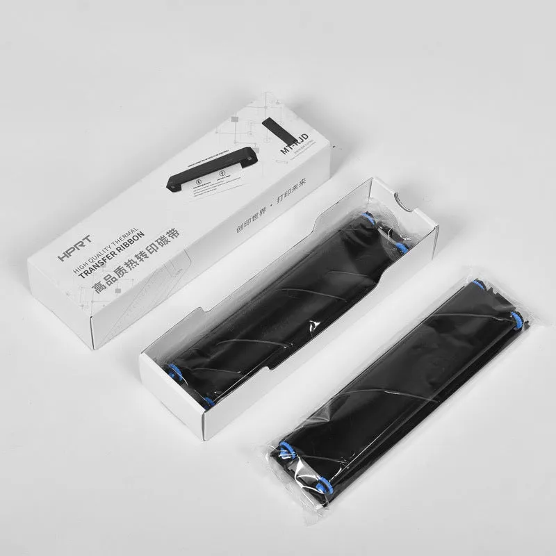 Wireless Bluetooth A4 thermal office printer in black, 310.5 x 63.5 x 39.5 mm, with USB Type-C port