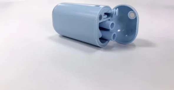 Folding reusable stainless steel drinking straw with cleaning rod and storage box in a pocket