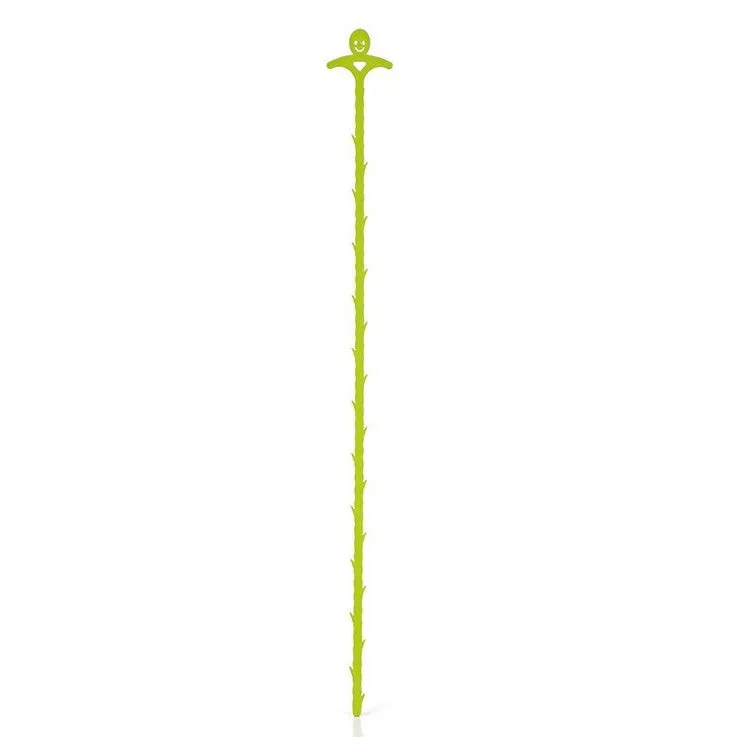 Orange colour kitchen pipe dredging hook made from soft PP, 51 cm long, with a smiling face design