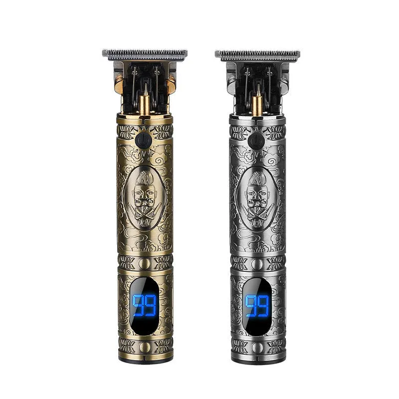 Professional hair and beard trimmer metal stainless steel 20x10x5.5cm USB charging gradient colour