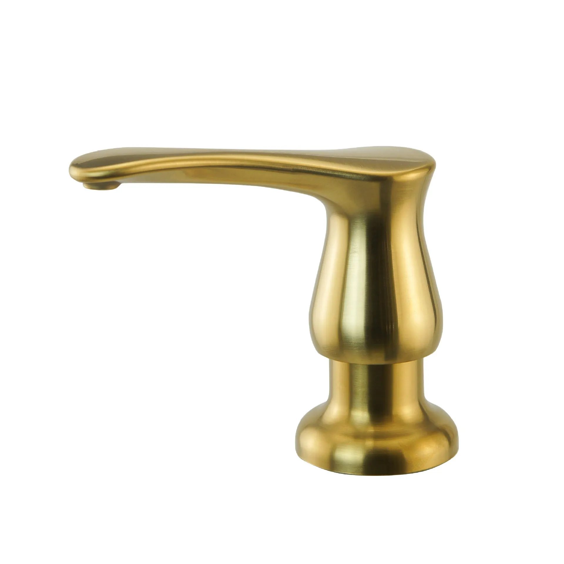 American kitchen sink hand washing accessory ABS electroplated hand press dispenser brushed gold finish