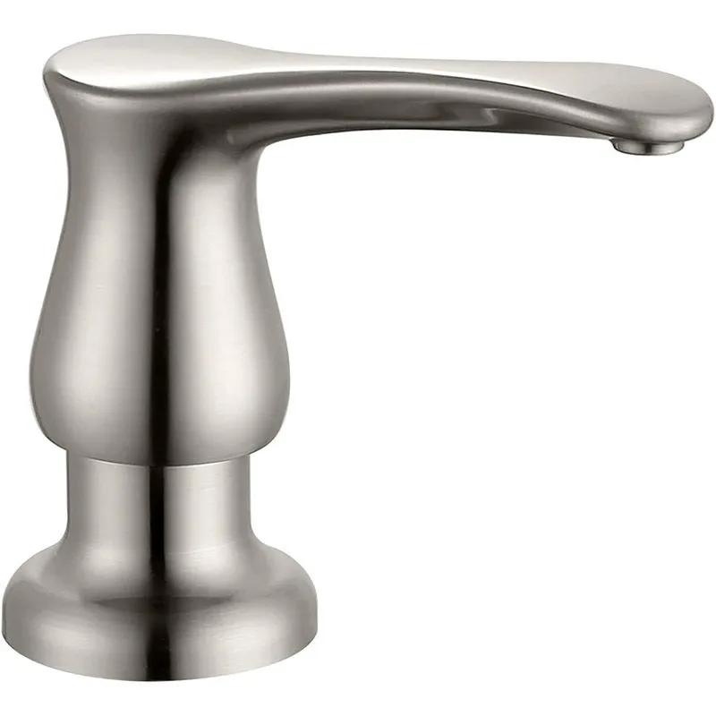 American kitchen sink hand washing accessory ABS electroplated hand press dispenser brushed gold finish