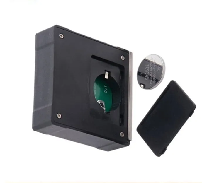 Mini magnetic digital angle inclinometer black with LCD display and magnetic base 55 x 55 x 16mm