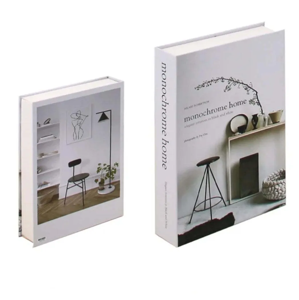 Simulation book ornament cardboard fake book decoration 27x18x6 cm modern text shape